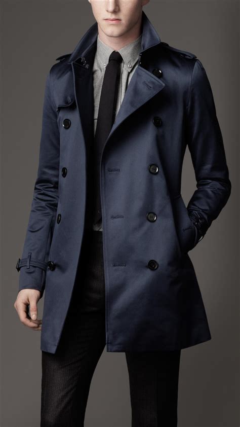 burberry blue coat|Burberry black coats men.